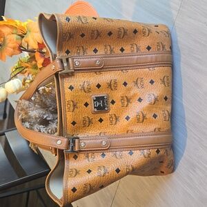 MCM GUC brown/ cognac tote